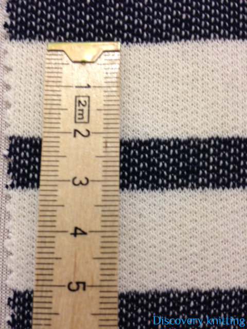 Denim Stripe Loopback-Combed Cotton Poly-Ecru /Denim-In Stock ...